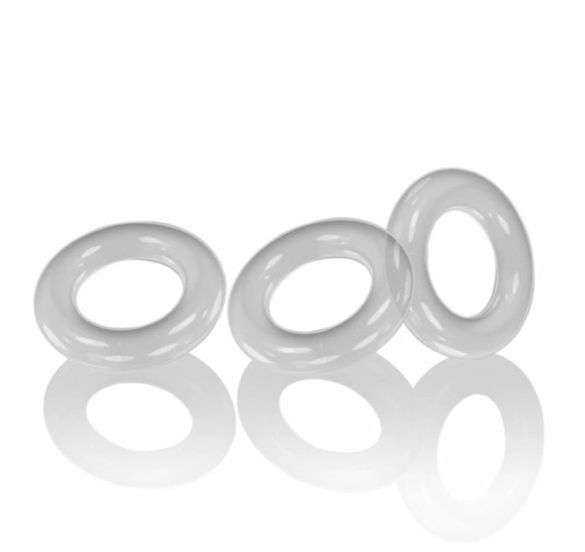 Trzypak pierścieni - Oxballs Willy Rings 3-pack Cockrings Clear